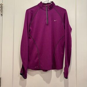 Nike Purple Half-Zip Dri-FIT Pullover